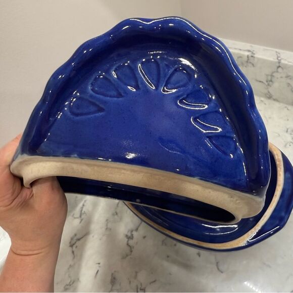 vintage Taylor & Ng Environmental Ceramics Nested Hen Chicken Roaster - Picture 6 of 13